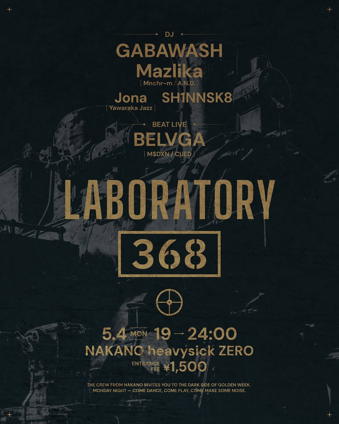 laboratory 368 at Nakano Heavysick Zero — May 4, 2026