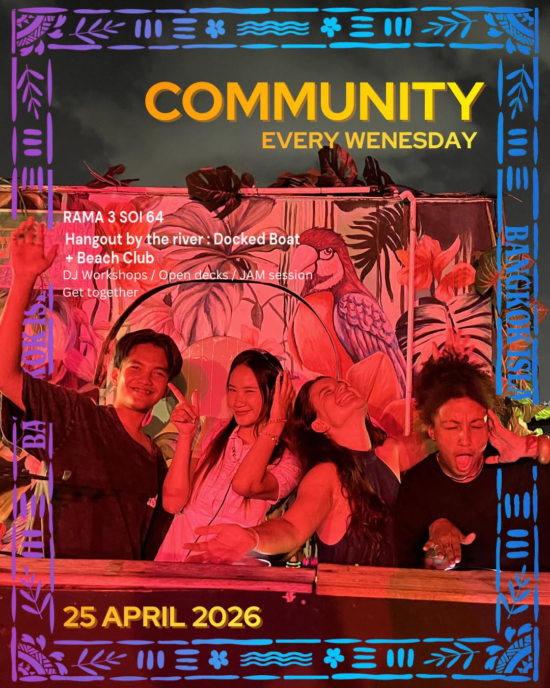 Community Wednesday — Open Decks · Live Jam · Learn, Speak and Drink