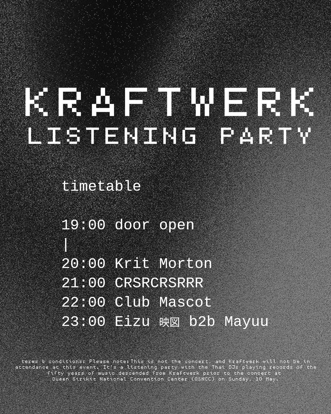kraftwerk listening party edition 1
