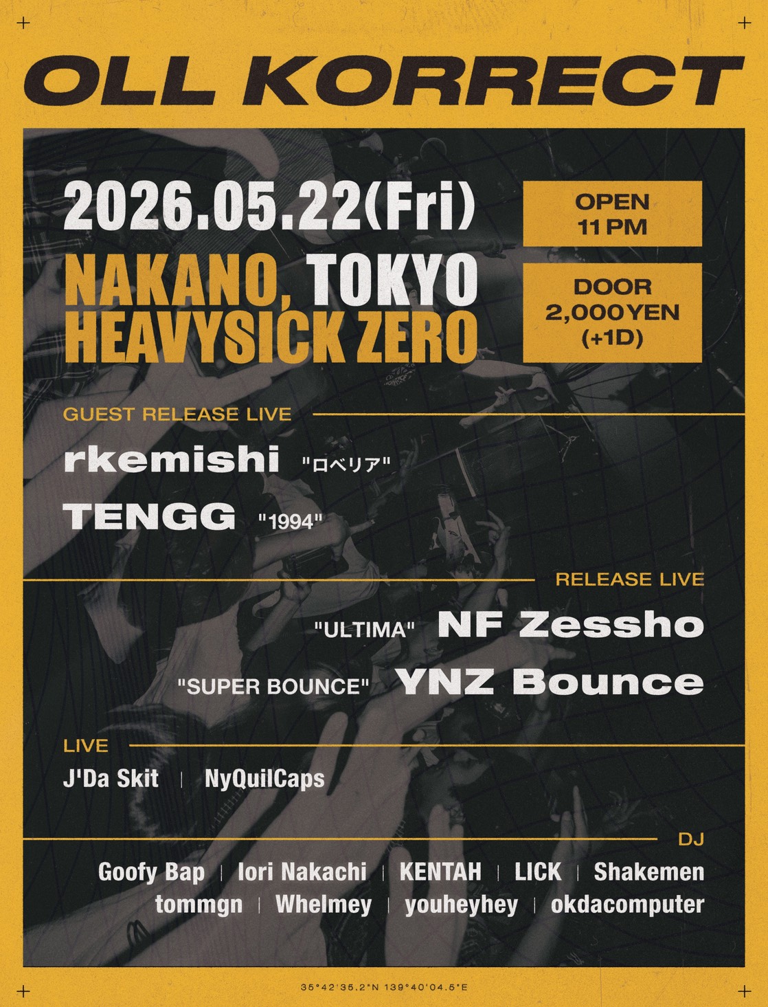 Oll Korrect at Nakano Heavysick Zero — May 22, 2026